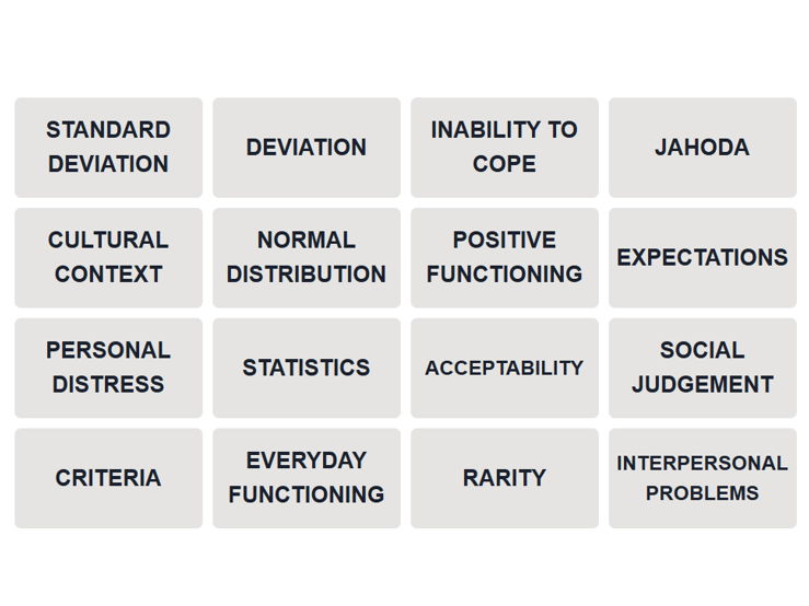 AQA Psychology Clinical Psychology Connections Games (NEW SPEC)