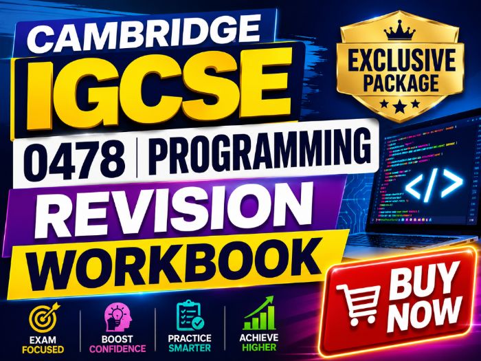 Cambridge IGCSE 0478 Programming - Revision Workbook | Complete Guide