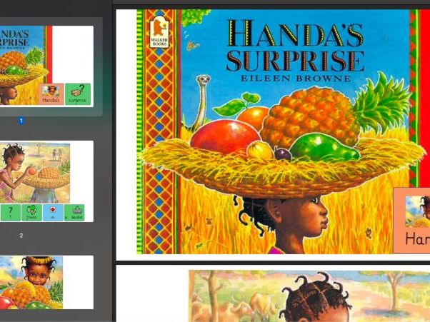 Handa's Surprise Colorful semantics