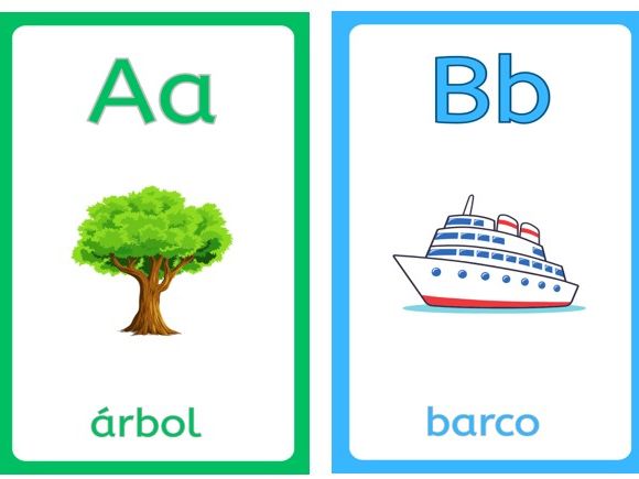 ALPHABET FLASH CARD SPANISH