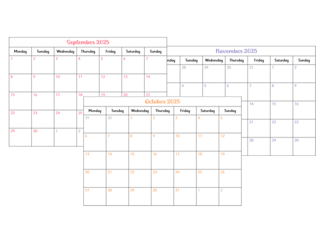 Academic Teacher Calendar 2025-2026