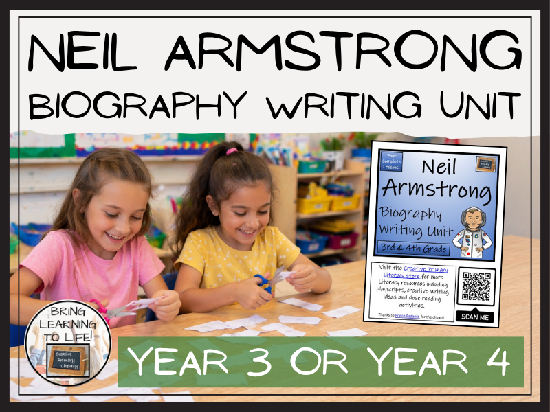 Neil Armstrong Biography Writing Unit | Year 3 or Year 4