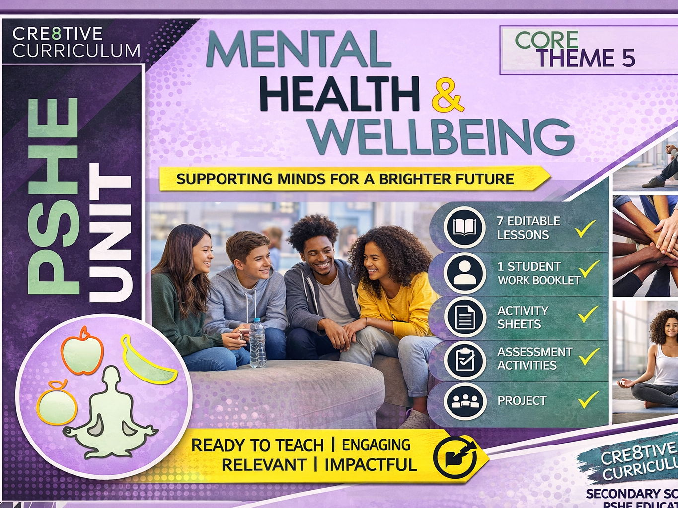 Mental Health & Wellbeing PSHE Unit – 6-Lesson RSE & PSHE Curriculum Pack