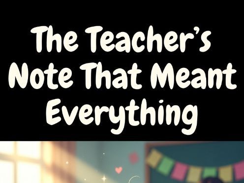 The Teacher’s Note That Meant Everything A Social Emotional About Encouragement