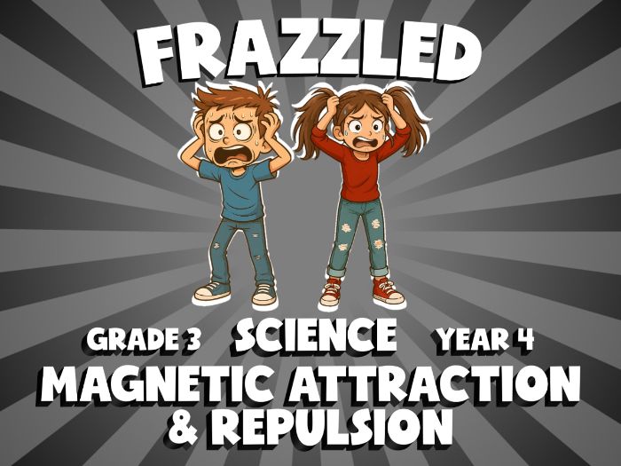 Magnetic Attraction & Repulsion FRAZZLED Science Game | No-Prep Year 4 Review Activity