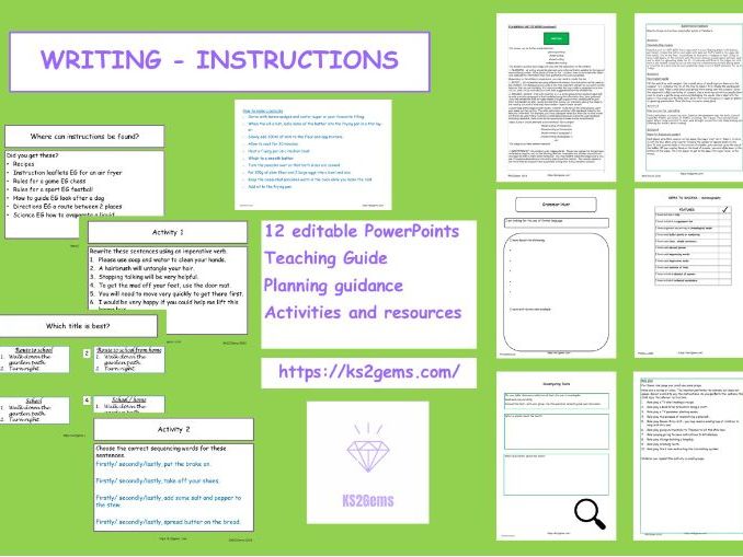 Non fiction Writing Unit: Instructions