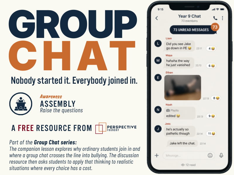 Free Group Chat Assembly KS3 KS4 PSHE