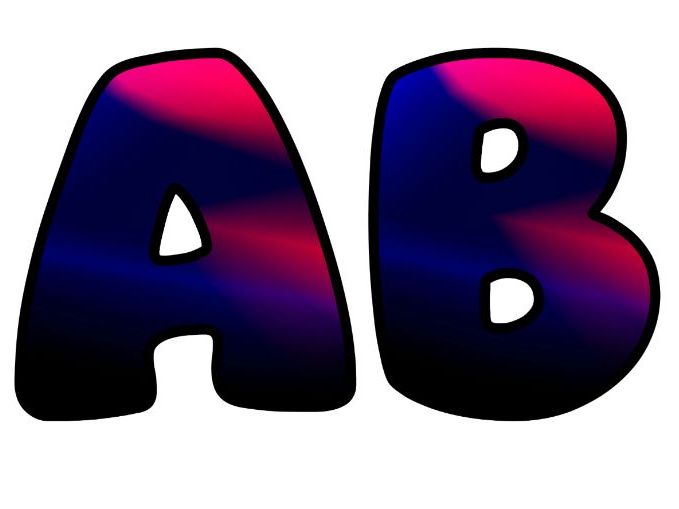 Dark Blue Vivid Colors Alphabet Lettering Set | Classroom Display | Upper & Lowercase, 0-9