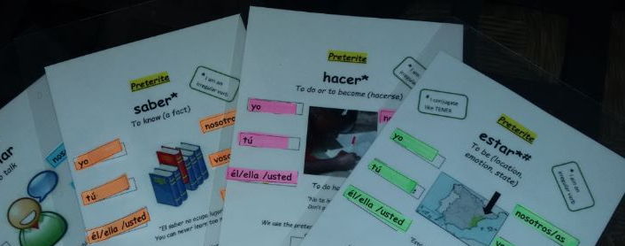 Translation skills with preterite - differentiated task, group work, assessment opportunity