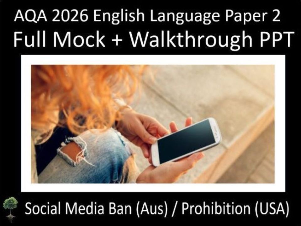 AQA 2026 English Language Paper 2 | Mock + Walkthrough PPT (soc)