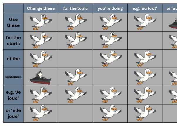 Battleships template - Class version