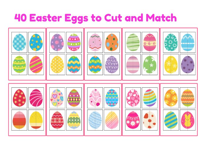 Easter Egg Matching Activity, EYFS Reception