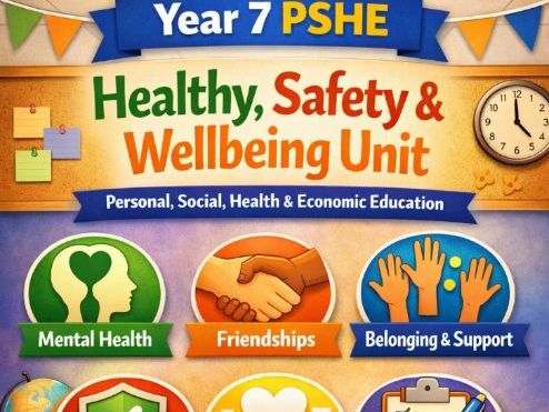 Year 7 PSHE – Health, Safety & Wellbeing Unit, Full lesson pack and workbook