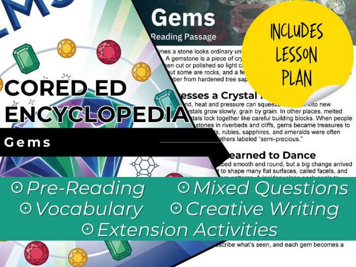 Gems Reading Comprehension Passage