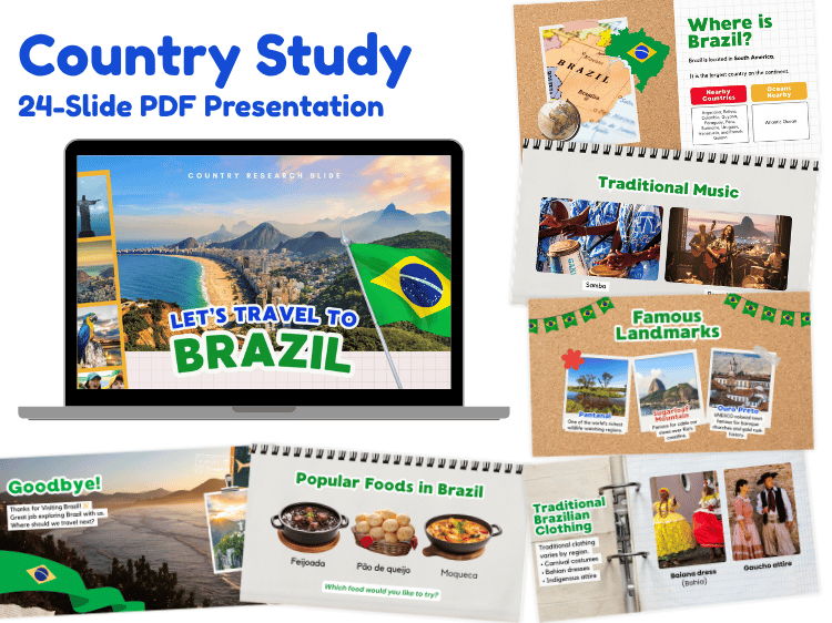 Brazil Country Study | 24-Slide Geography & Culture Presentation