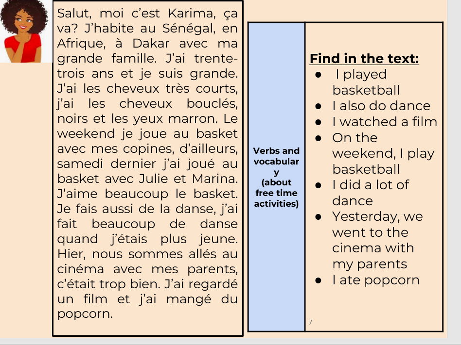 French KS3 Free time (past tense ) 8 lessons + Quizlet + KO