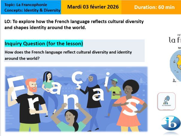 La Francophonie (Identity & Diversity)