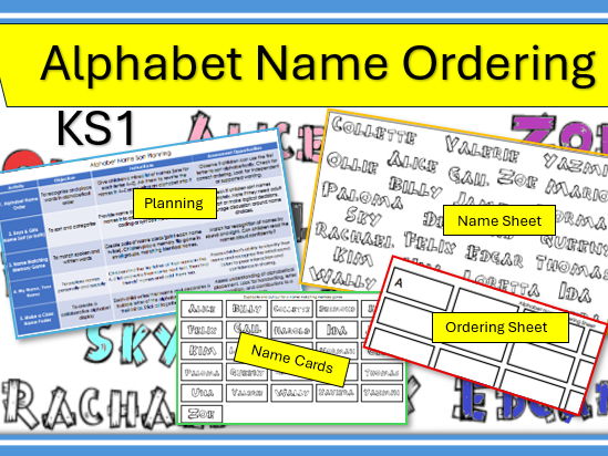 Alphabet Name Sort for KS1