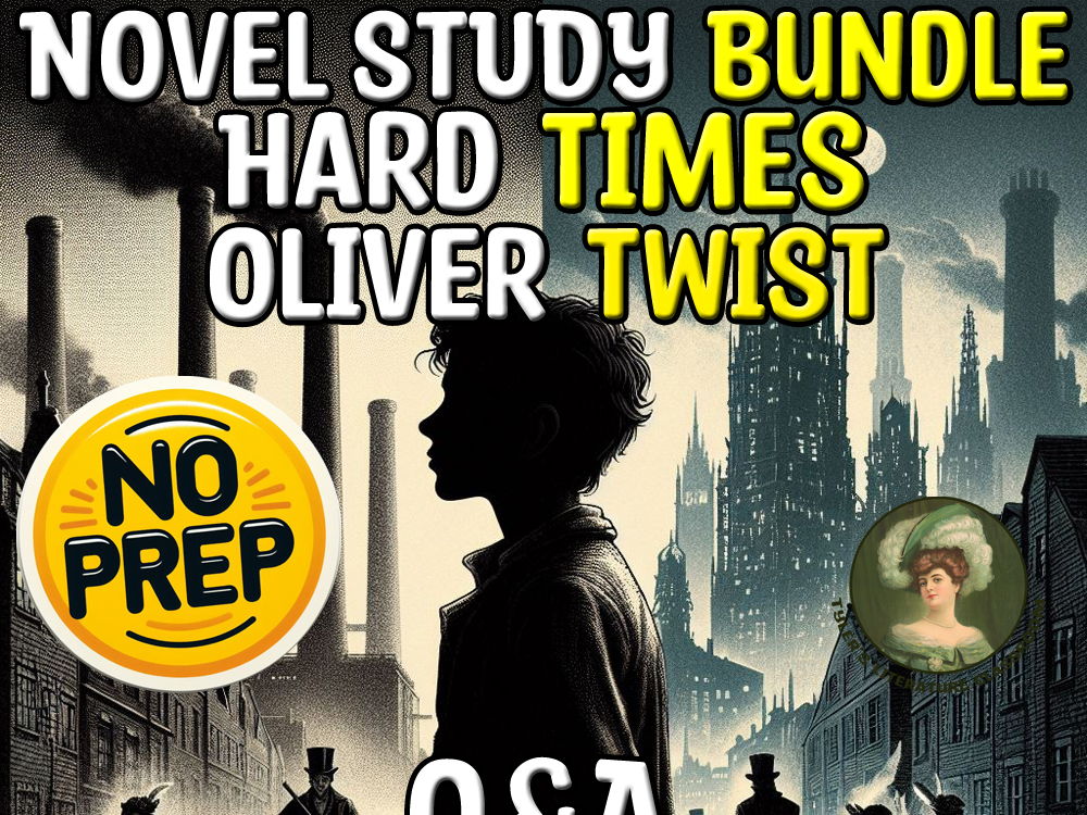 Hard Times & Oliver Twist Q&A Analysis Sub Plan for Dickens