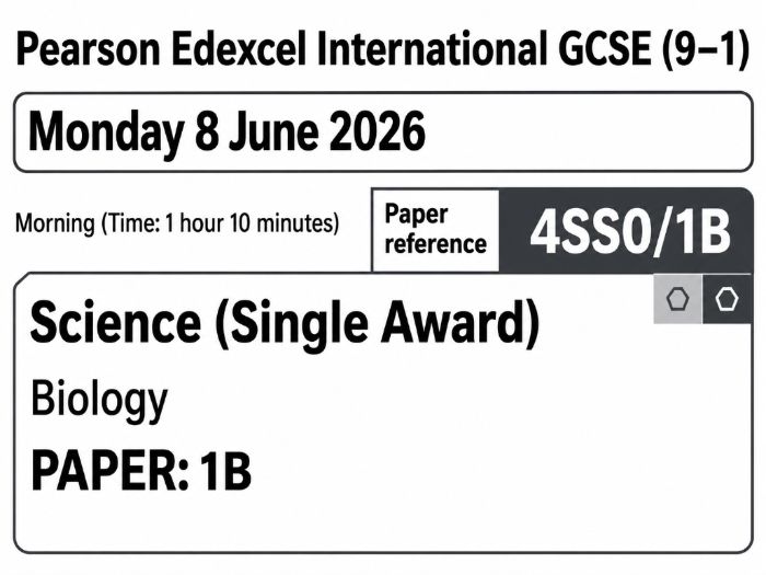 Pearson Edexcel International GCSE (9–1) Science (Single Award) PAPER: 1B Questions & Answers
