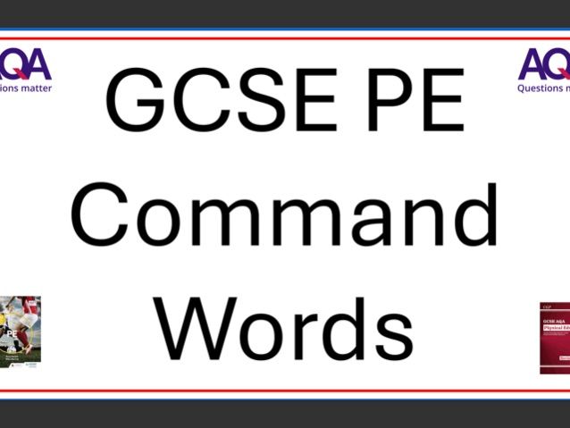 GCSE PE Command Word Revision Display
