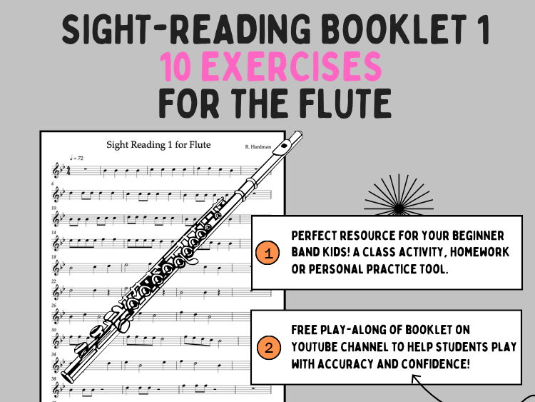 10 FLUTE Sight Reading Exercises book 1