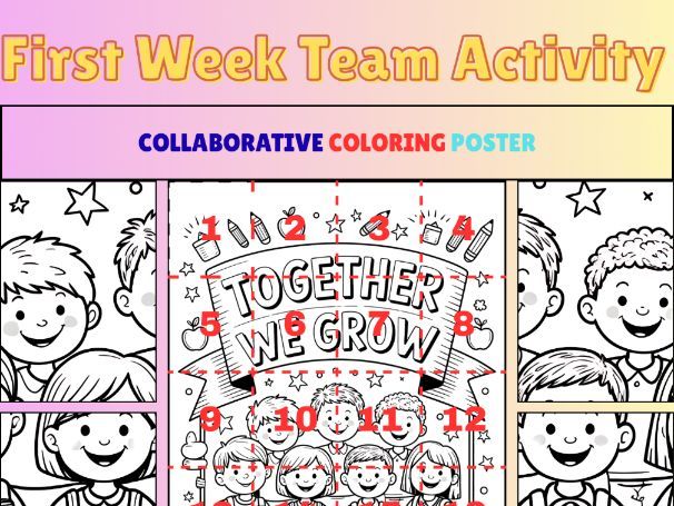 Back to School Collaborative Poster – “Together We Grow”