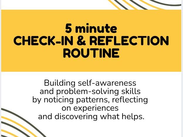 5 min Check-In & Reflection Routine | SEMH, Wellbeing, Behaviour & Pastoral Support