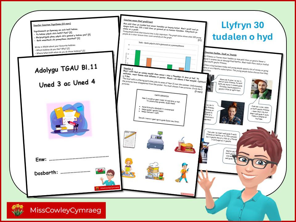 Llyfryn Adolygu TGAU - Uned 3 a 4