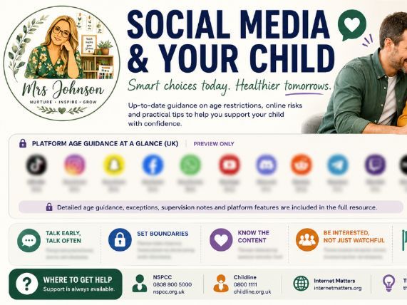Social Media & Online Safety Poster for Parents (UK 2026)