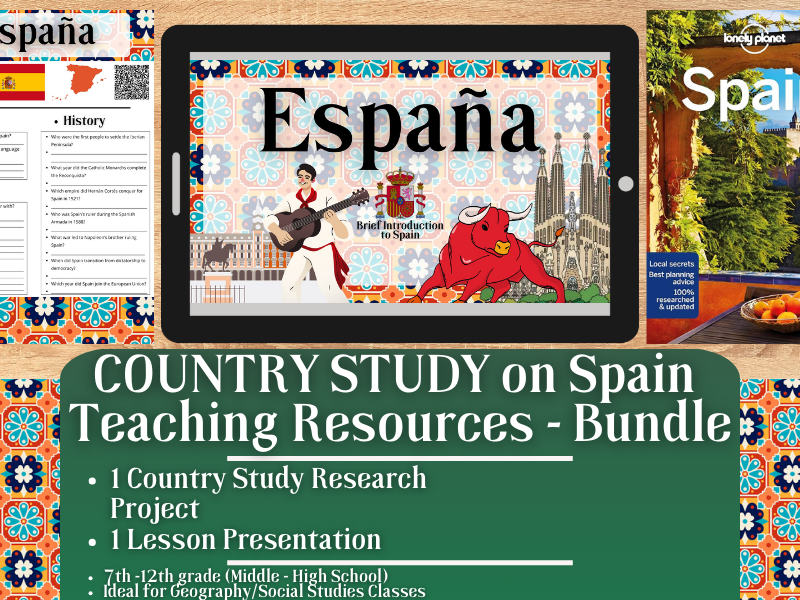 Country Study Teaching Resources - Spain - Social Studies + Geography