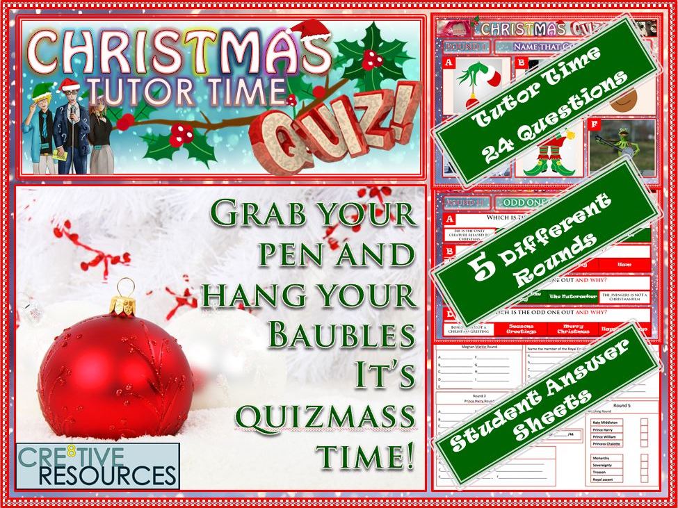 Christmas Quiz Tutor Time