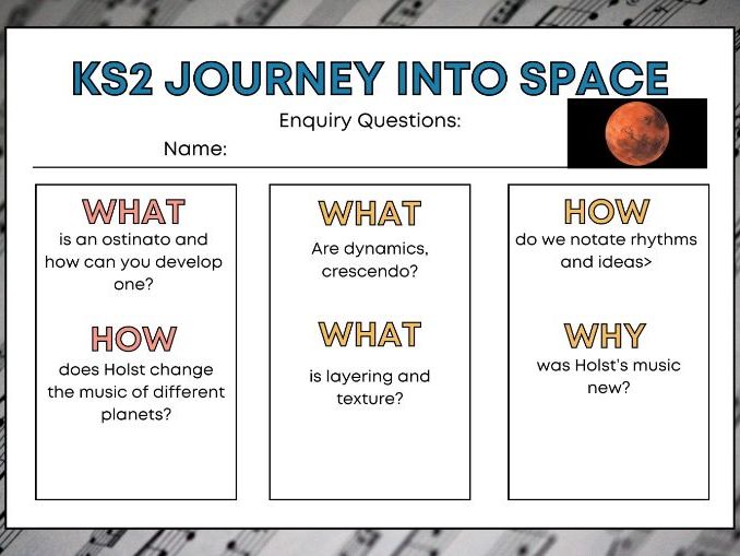 Mars from The Planets Music KS2 Worksheets and Scheme of Work