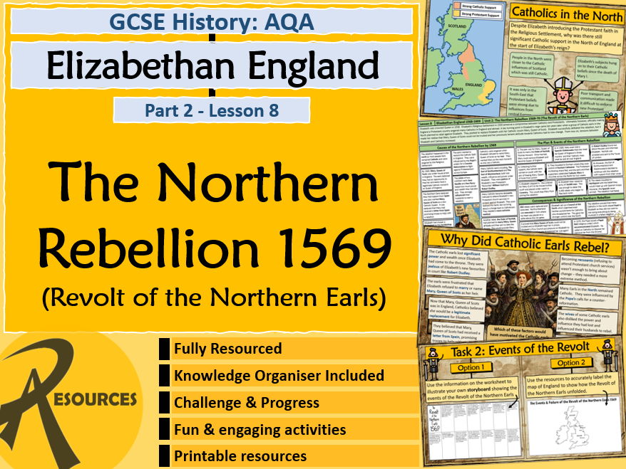 Northern Rebellion 1569 - Elizabethan England - GCSE - AQA