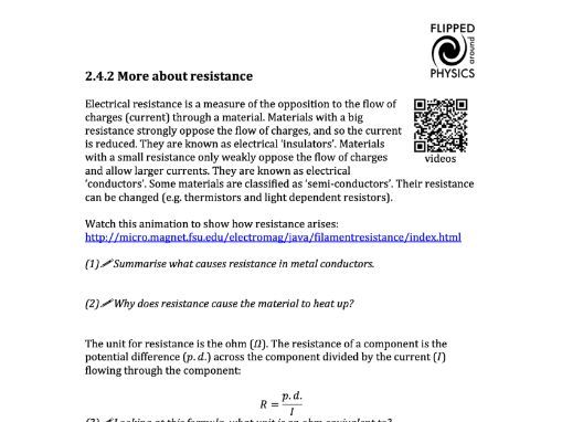 More about resistance