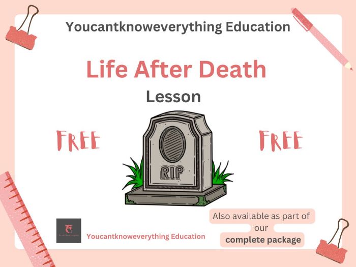 Life after death lesson FREE