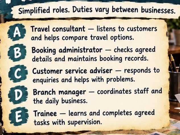 Travel Agency Careers Workbook | Travel & Tourism | KS3 KS4 SEND