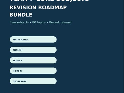 Year 7 Core Subjects Revision Toolkit