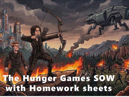 The Hunger Games KS3 SOW with Homework and Quiz