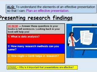 Presenting research findings