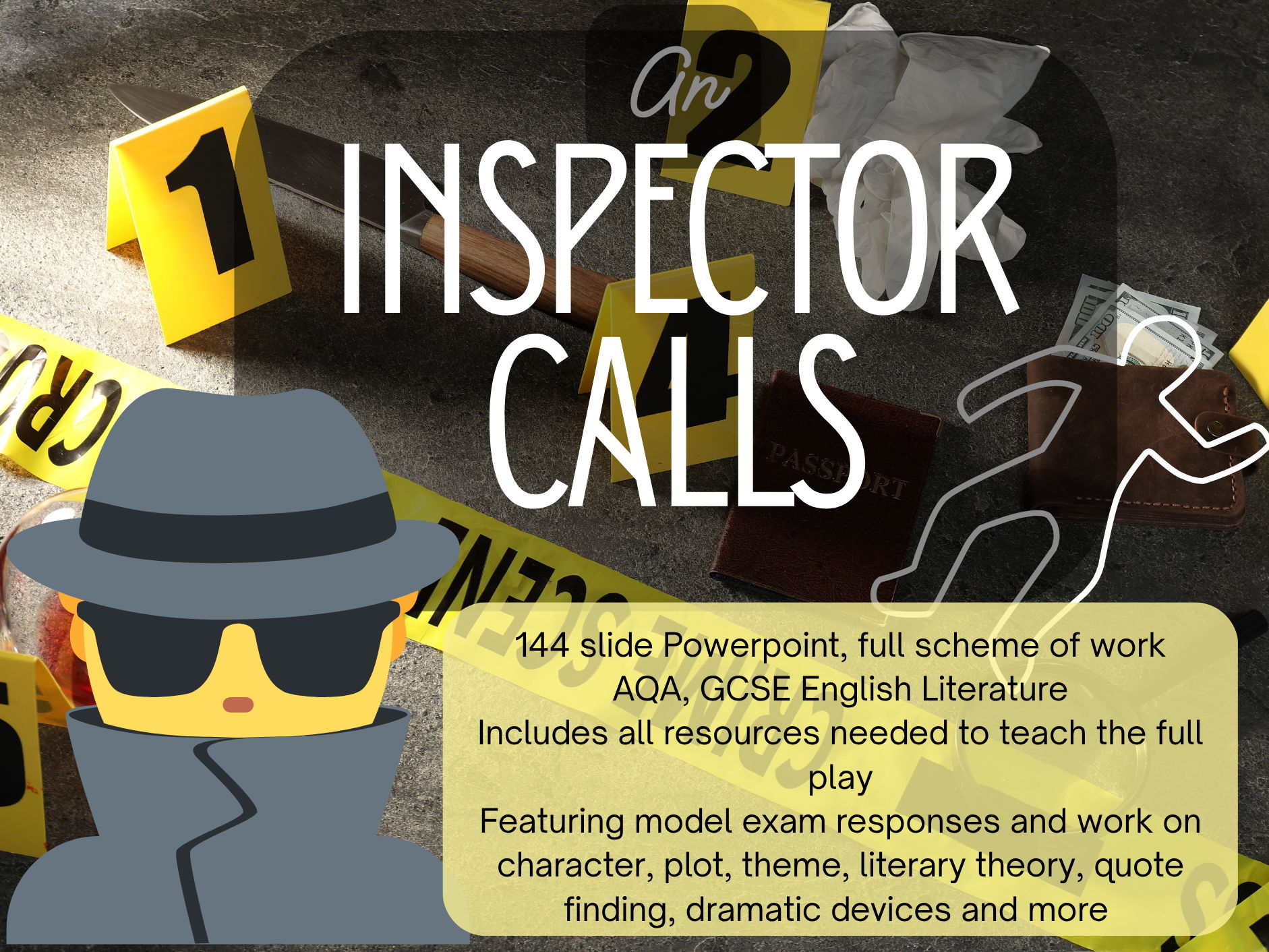 BUNDLE- An Inspector Calls 144 slide PPT PLUS all you need to teach the play for GCSE, AQA