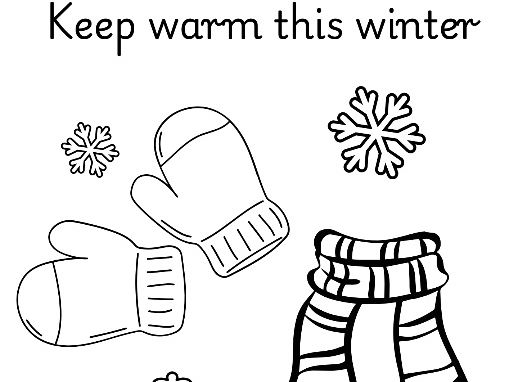 Winter Colouring Sheet