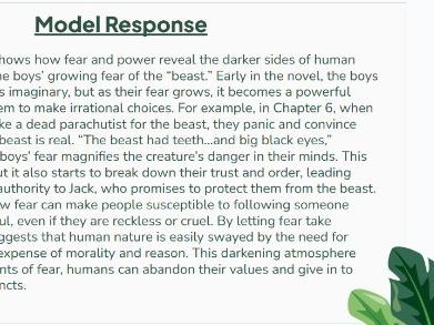 Lord of the Flies - Shadows and Tall Trees