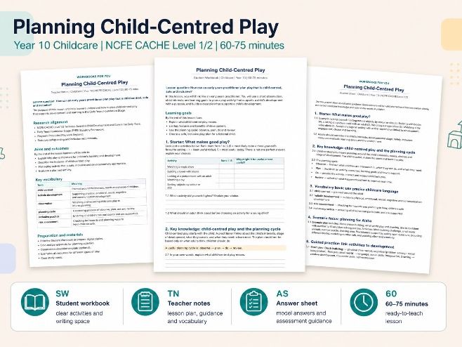 Planning Child-Centred Play- GCSE childcare