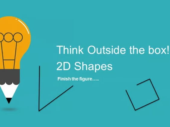 Think Outside The Box Drawing Prompts - 2D Shapes
