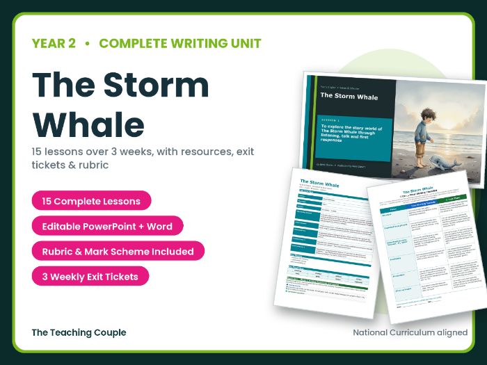 The Storm Whale in Winter | Year 2 English Unit | 15 Complete Lessons + Resources + Mark Scheme
