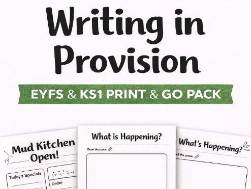 EYFS - Writing in Provision - Print and Go