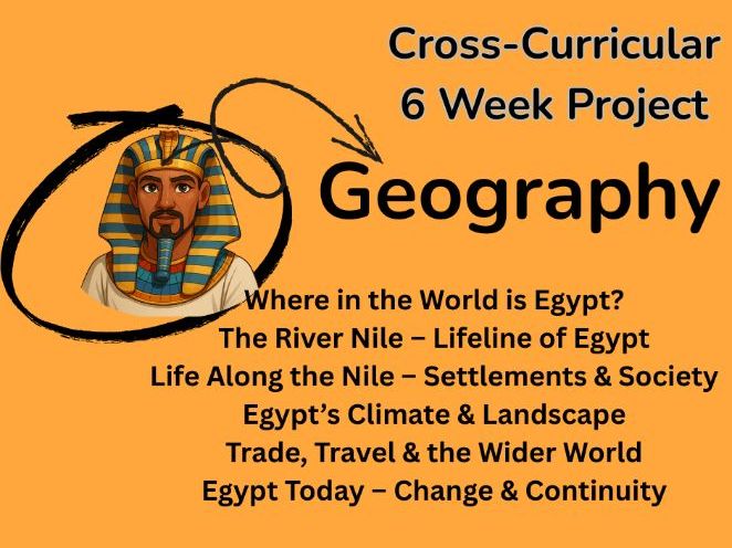 Ancient Egypt Geography Cross-curriculur Project Fully Editable Planning & Activities