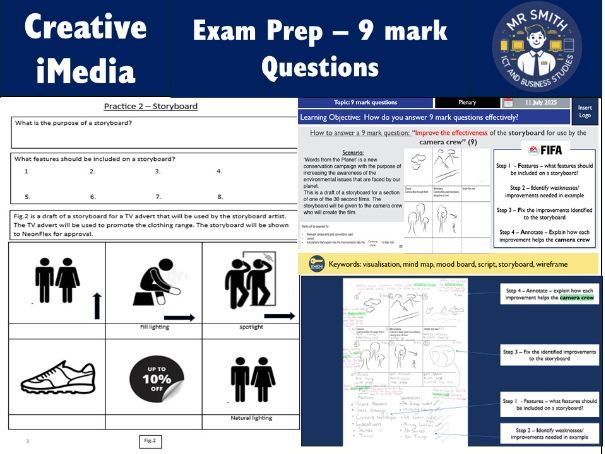 OCR R093 Creative iMedia Exam Prep - 9 mark questions (Discuss the suitability).