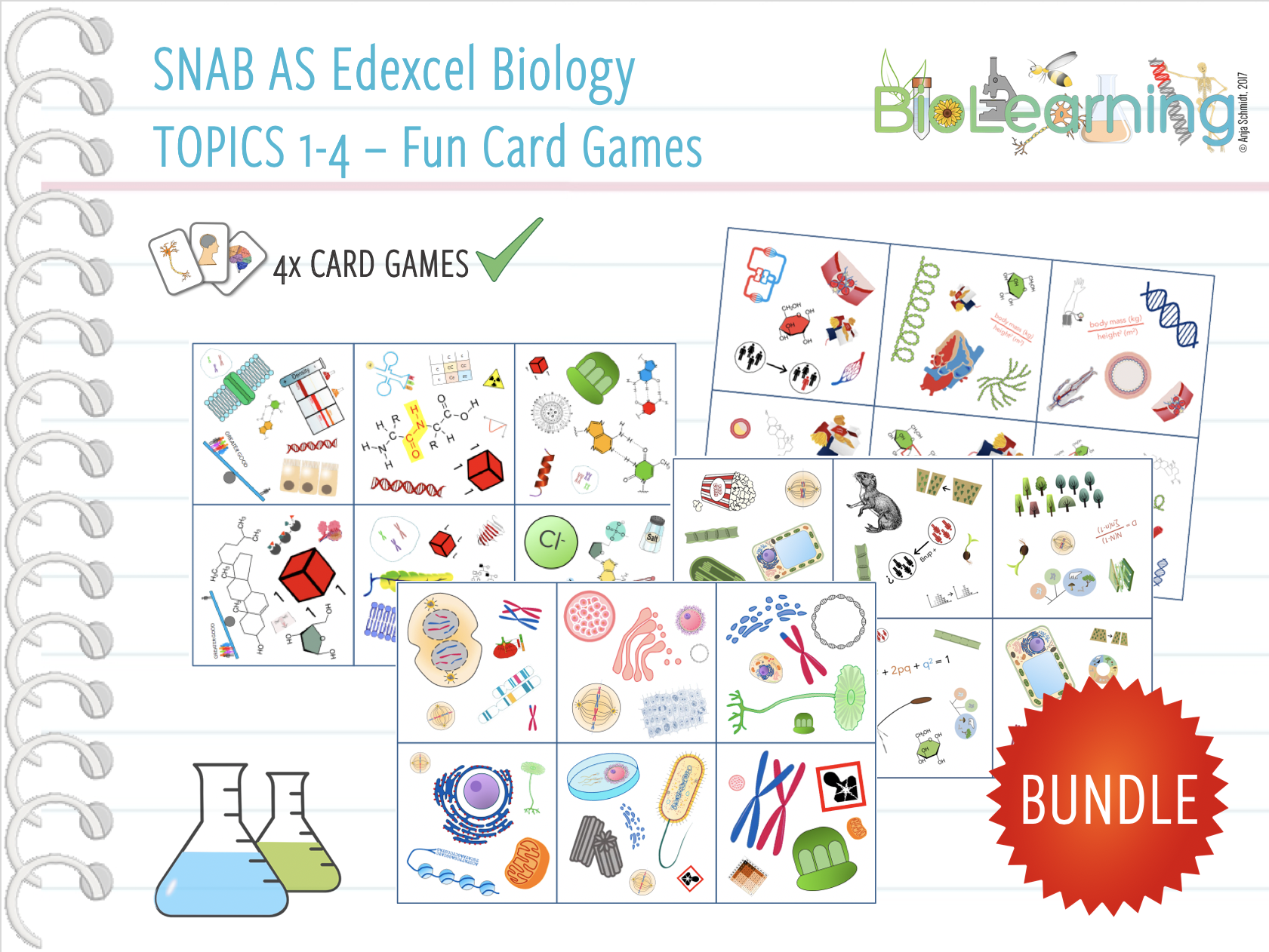 SNAB Biology Topics 14 Card Games Teaching Resources